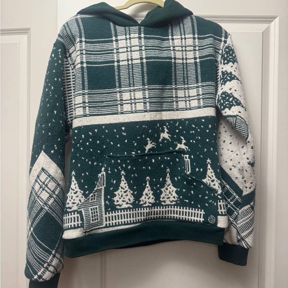 Green & White Holiday Hoodie